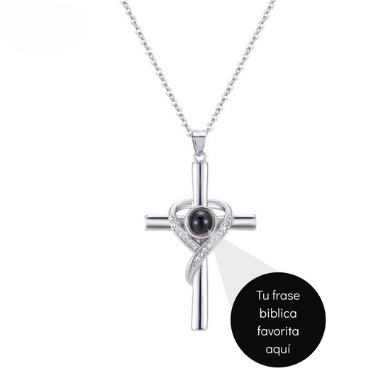 Collar con frase bíblica